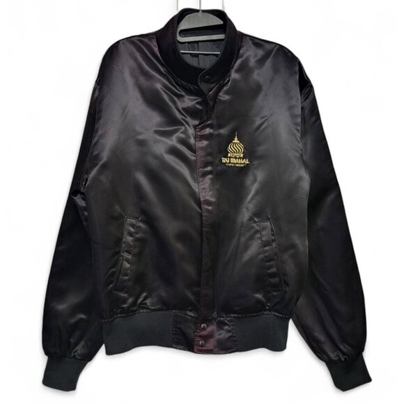 Vintage Trump Taj Mahal Satin Bomber Jacket - Picture 3 of 13